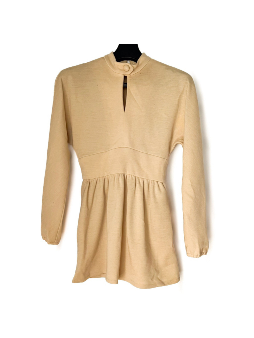 1960's/70's Butter Yellow Mod Dress by Jane Justin for Don Sophisticates XS-S